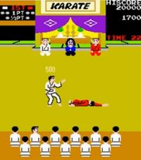 une photo d'Ã©cran de Karate Champ sur Arcade